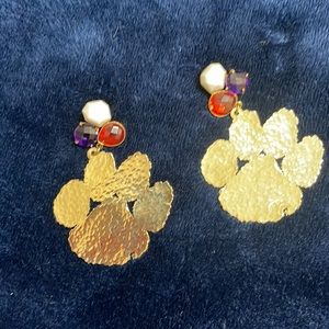 Clemson game day ready — Team RLN by Brianna Clemson tiger earrings